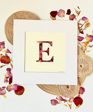 Custom Paper Press- Floral Initial- 11" x 14"