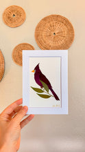 Custom Floral Cardinal- Choose Size