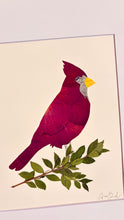 Custom Floral Cardinal- Choose Size