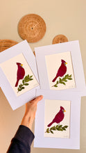 Custom Floral Cardinal- Choose Size