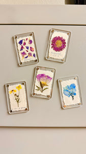 Floral Mini Magnet- Single Flower