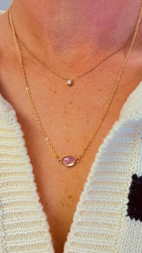 Tiny Oval Necklace
