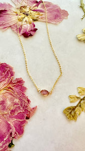 Tiny Oval Necklace
