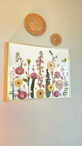 Flower Field on Paper- 16" x 20"