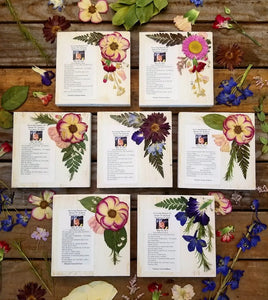 5.5" x 5.5" with Obituary Card