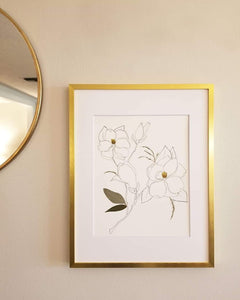 The Sketch Collection- Stem of Magnolia Blooms