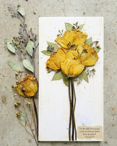 Bridal Bouquet WITH Personalization- Medium- 7" x 14"