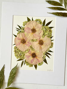 Custom Paper Press- Bouquet Layout- 16" x 20"