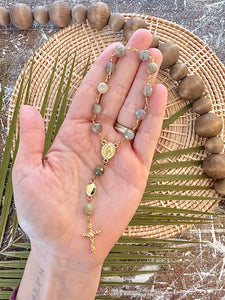Petal Press Pocket Rosary- Labradorite