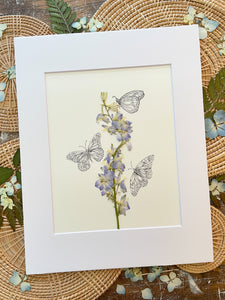 Flutter Flower Collection- 11" x 14"